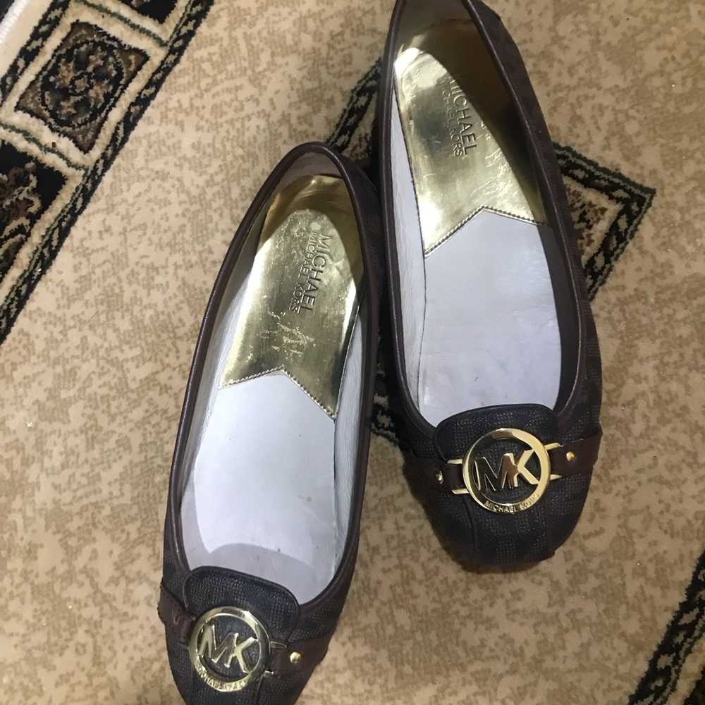 MICHAEL KORS SIZE 10 FLATS BROWN - Picture 2 of 10